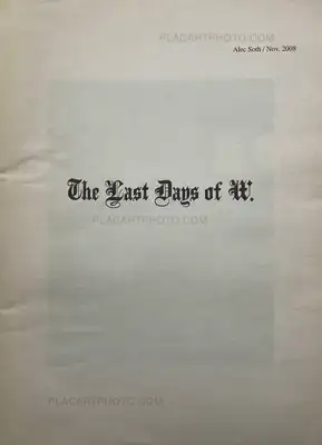 Alec Soth – The Last Days of W.