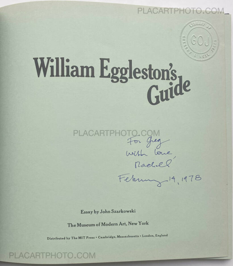 William Eggleston's Guide: Szarkowski, John, Eggleston