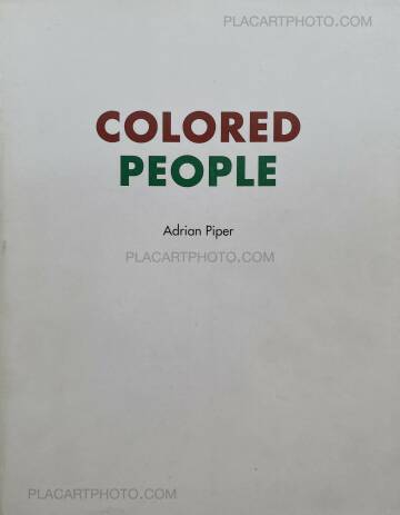 Adrian Piper,COLORED PEOPLE