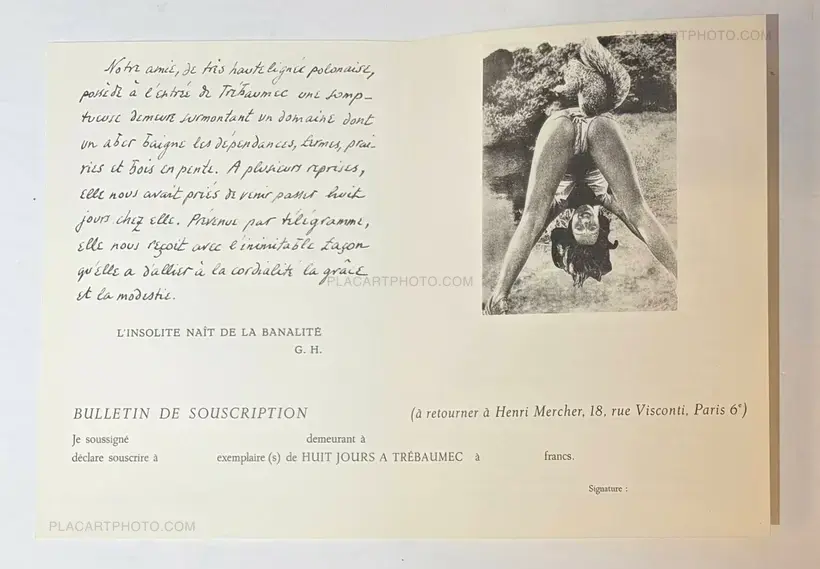 Georges Hugnet – Le Guide rose : Huit jours à Trébaumec (ASSOCIATION COPY WITH A SIGNED PAINTING )