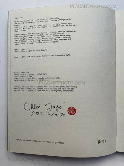 Chlo&eacute; Jaf&eacute;,Trilogy : Lot of 3 books (Handmade edt with prints) 