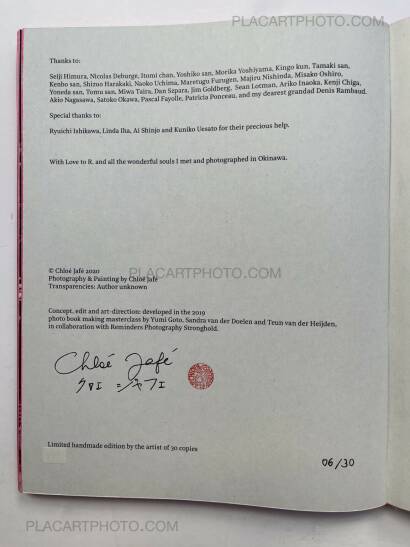 Chlo&eacute; Jaf&eacute;,Trilogy : Lot of 3 books (Handmade edt with prints) 