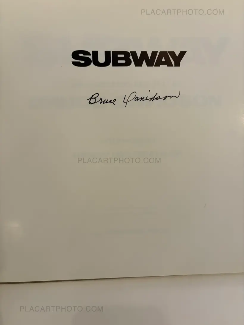 Bruce Davidson – Subway (First edition, Signed)