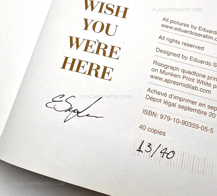 Eduardo Serafim – I wish you were here (Only 40 copies)