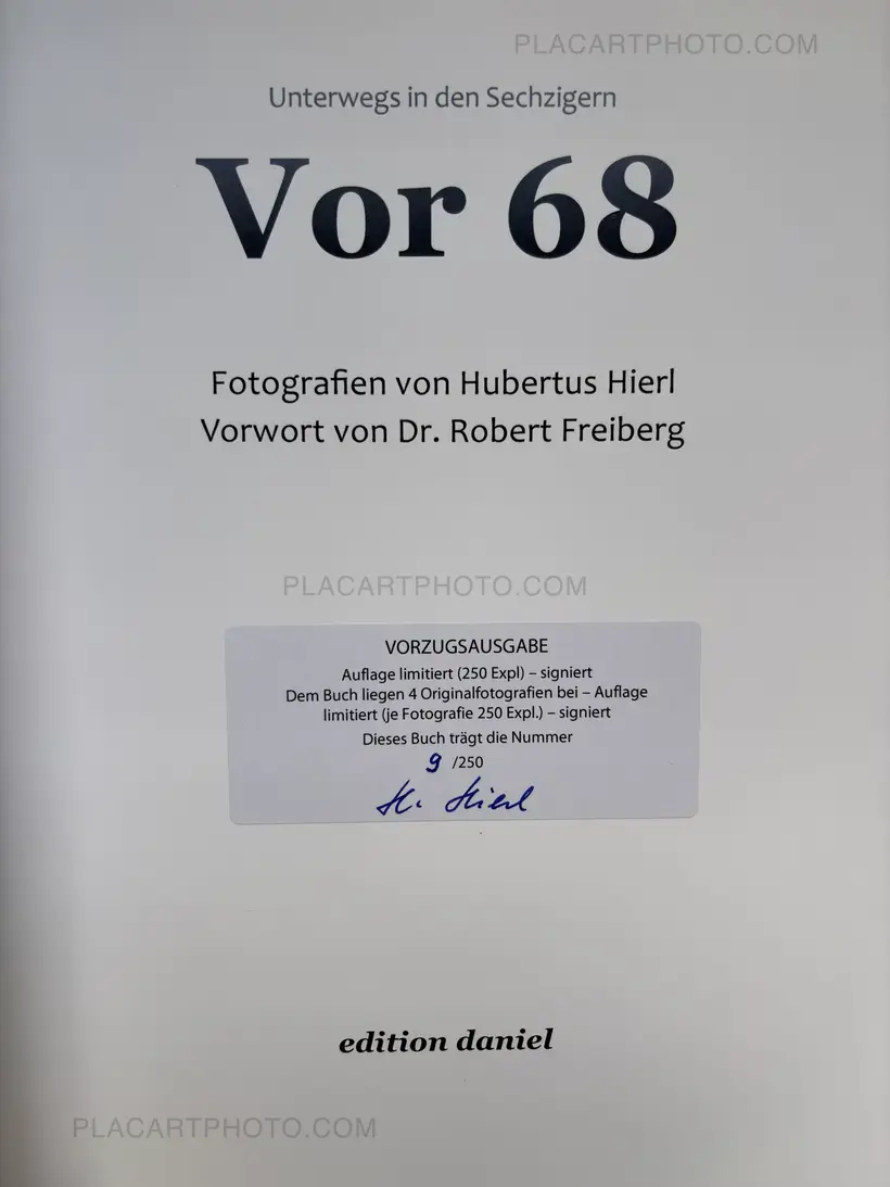 Hubertus Hierl – Vor 68 (SIGNED WITH 4 PRINTS)