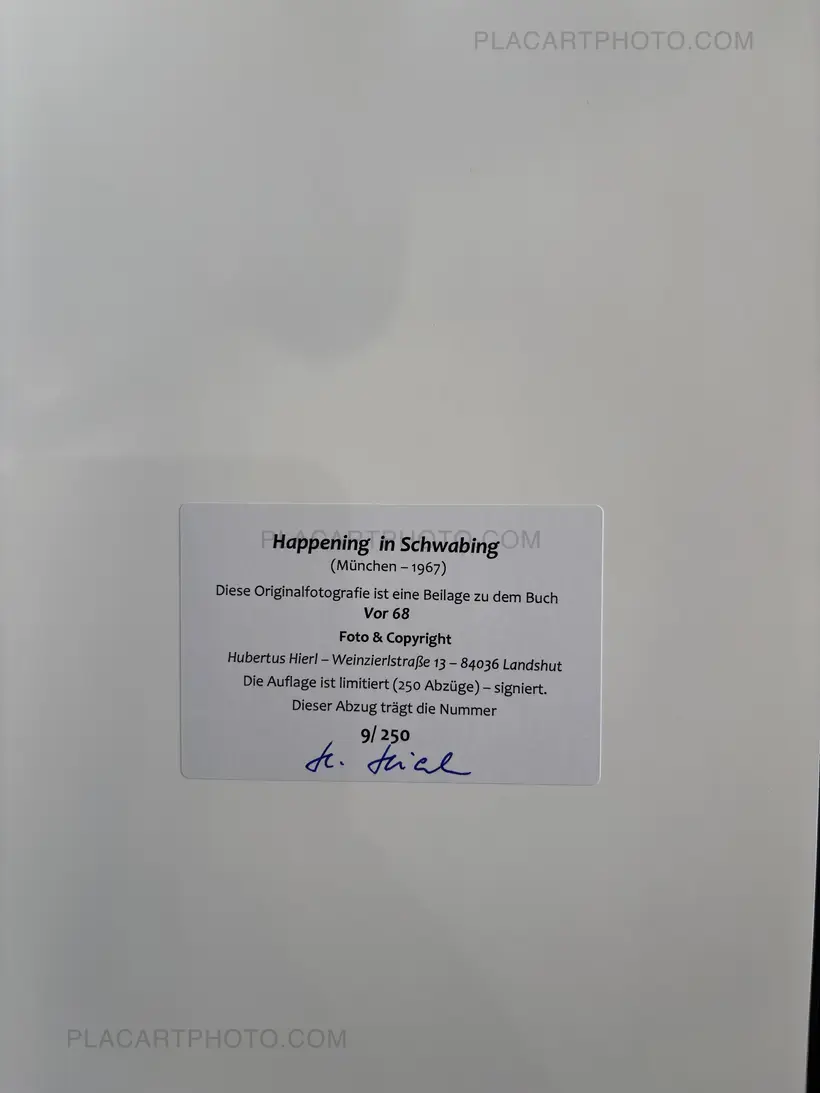 Hubertus Hierl – Vor 68 (SIGNED WITH 4 PRINTS)