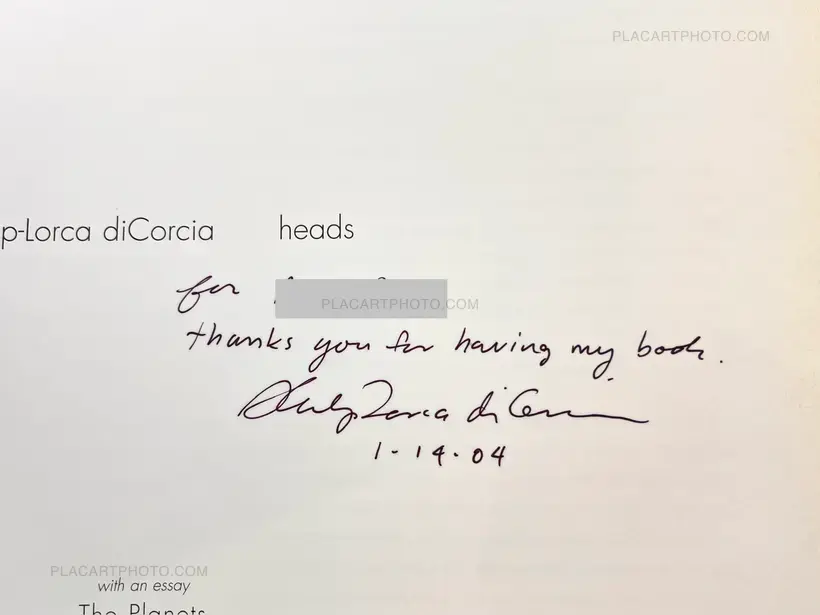 Philip-Lorca Dicorcia – heads (Inscribed copy)