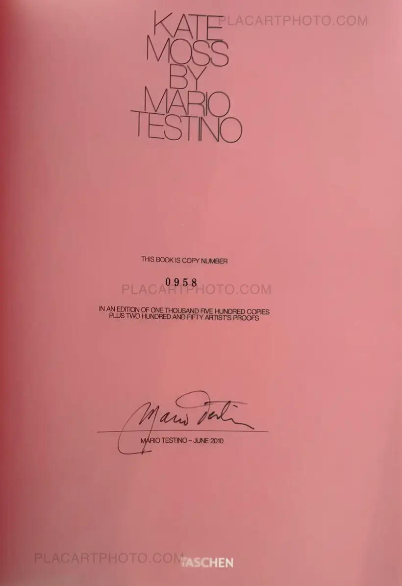 Mario Testino – KATE MOSS (COLLECTOR'S EDITION) (SIGNED)