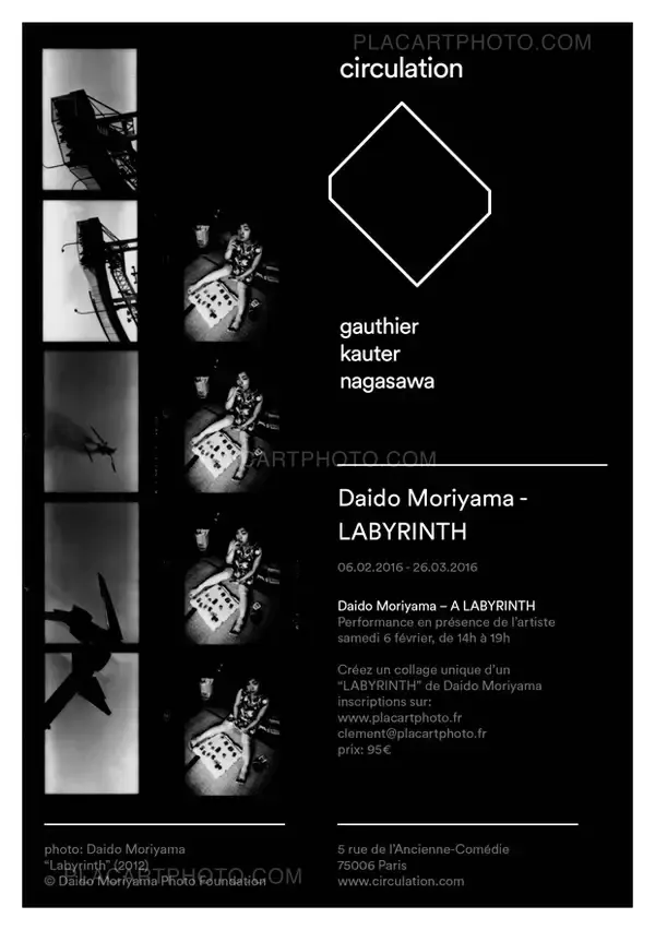 Exposition Daido Moriyama Labyrinth samedi 6 février à Circulation